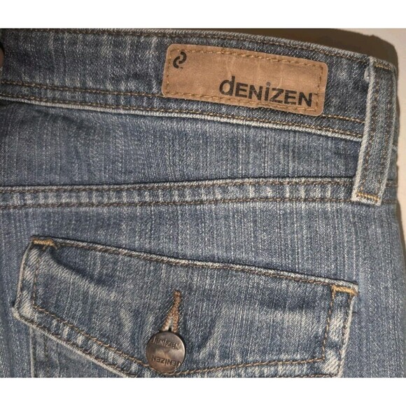 Levi's Denim Jeans Denizen Womens Size 4 Blue Capri Dark Wash Stretch Mid Rise - Picture 8 of 14